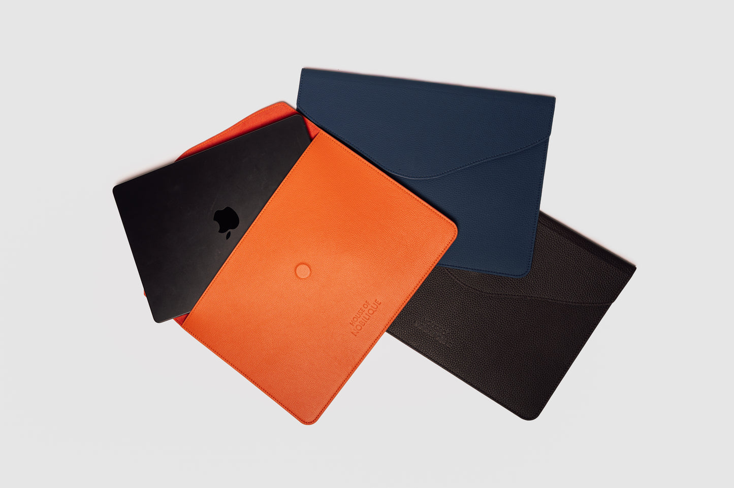 The Leather Envelope Sleeve Taupe