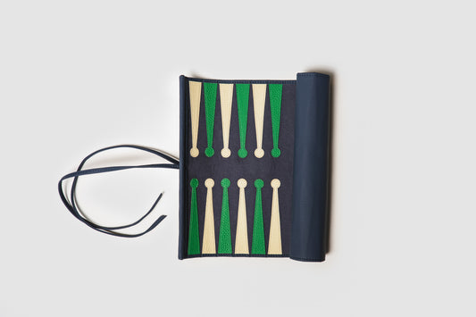 Roll up backgammon blue
