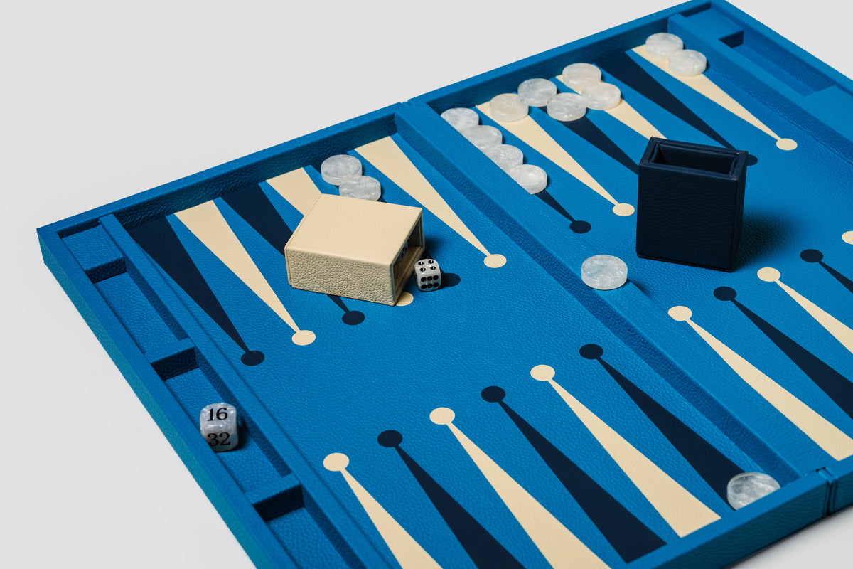 Big Backgammon Azure Blue