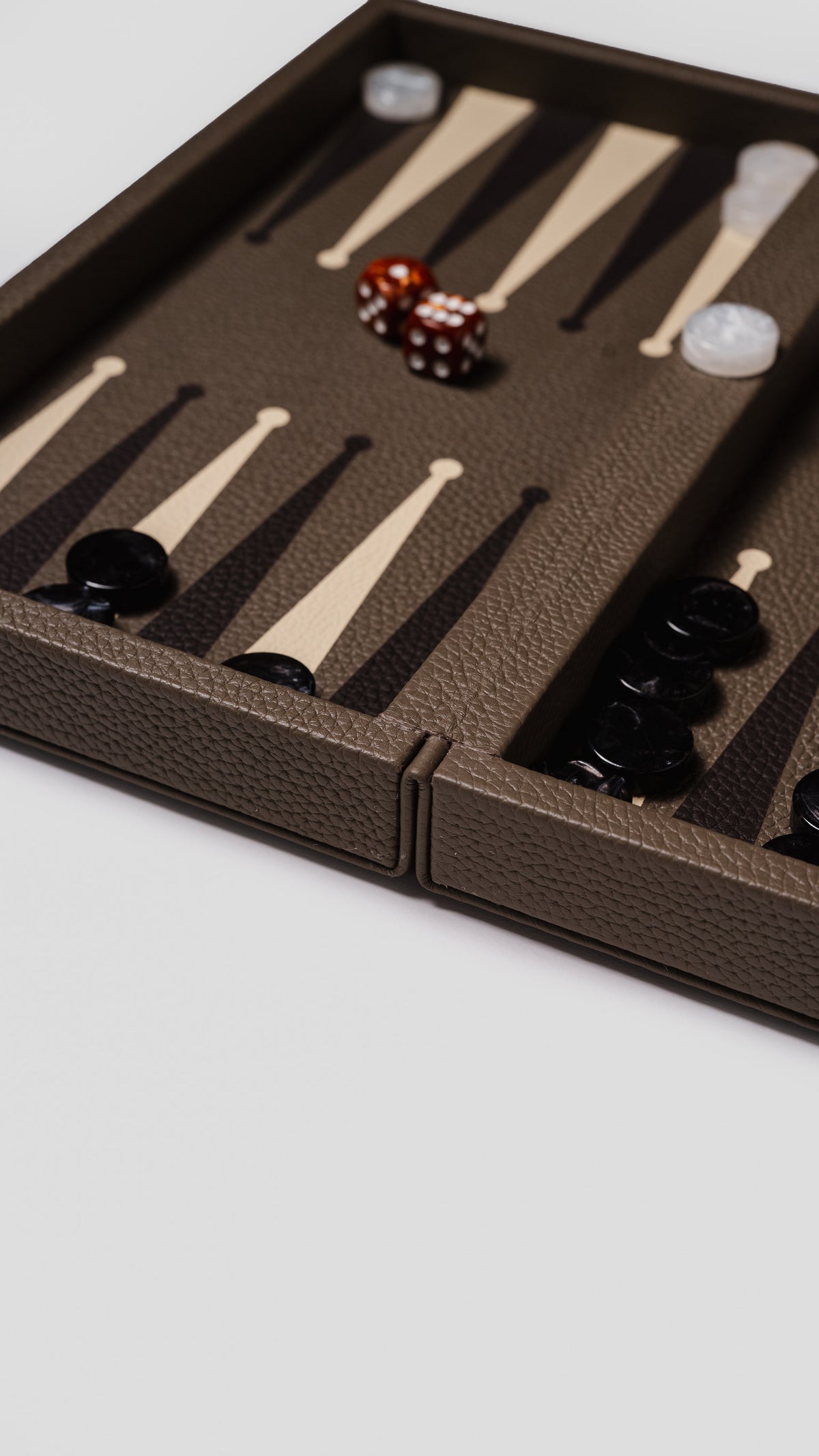 Booklet Backgammon Taupe