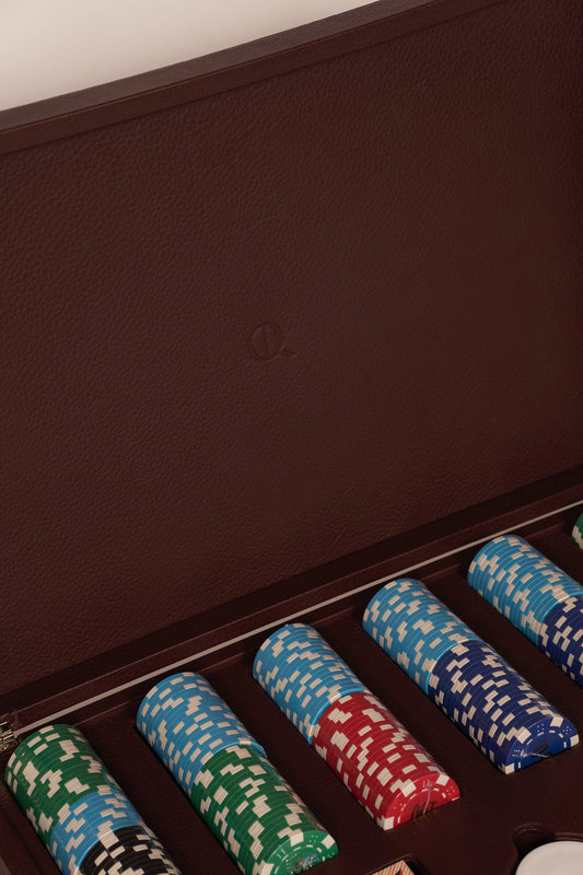 Poker Set Burgundy