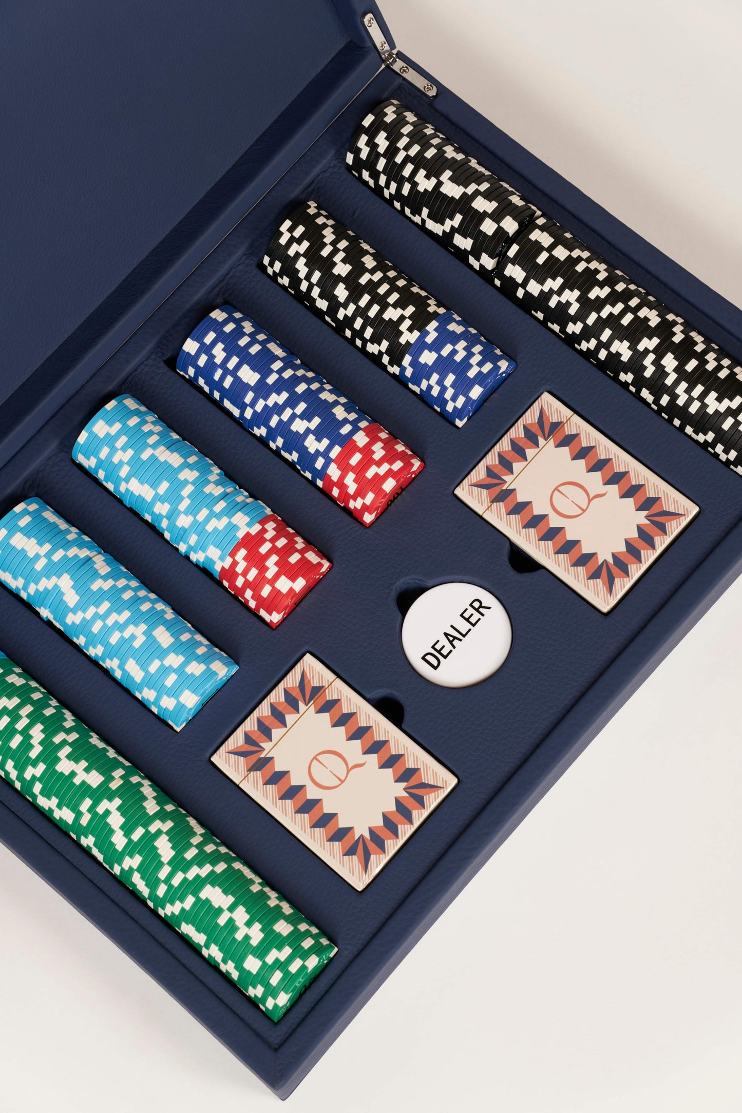 Poker Set Deep Blue
