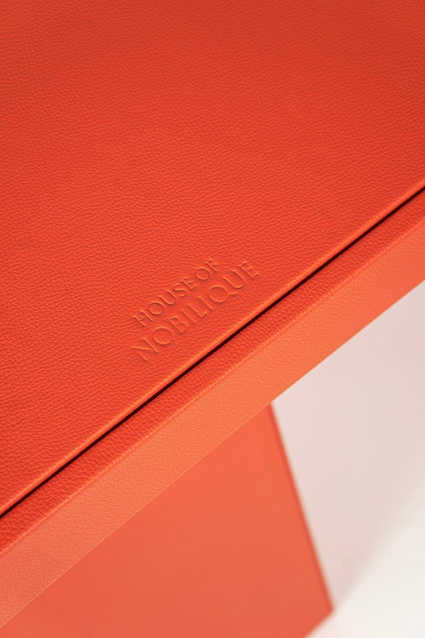 Leather Game Table Orange