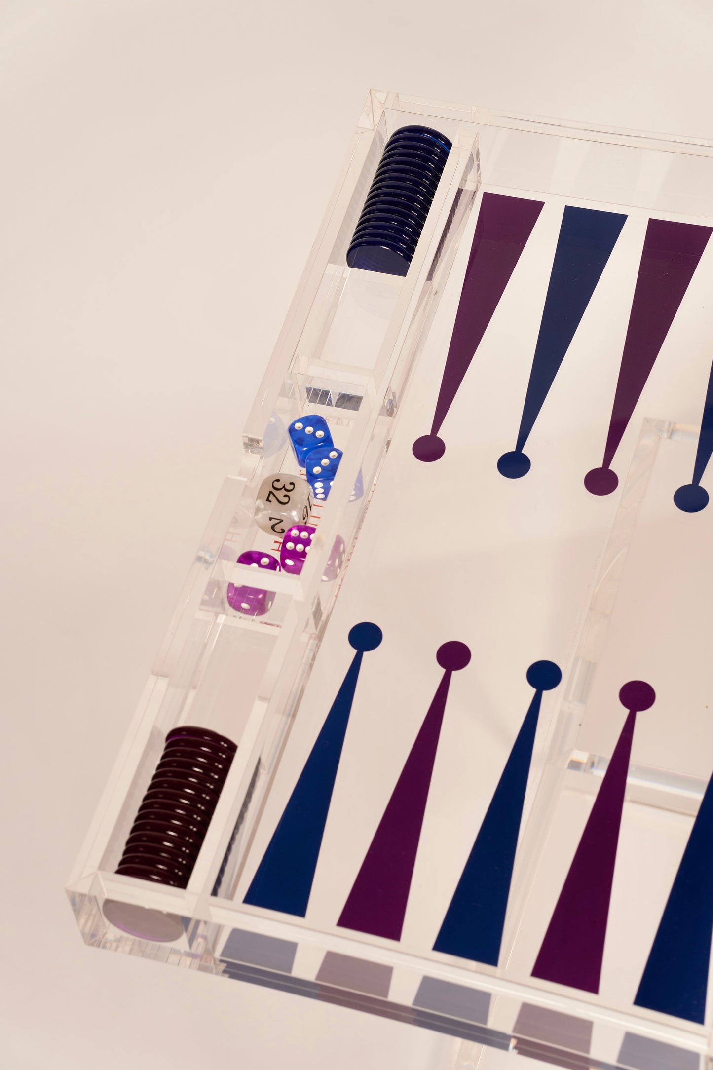 Acryl Backgammon Table