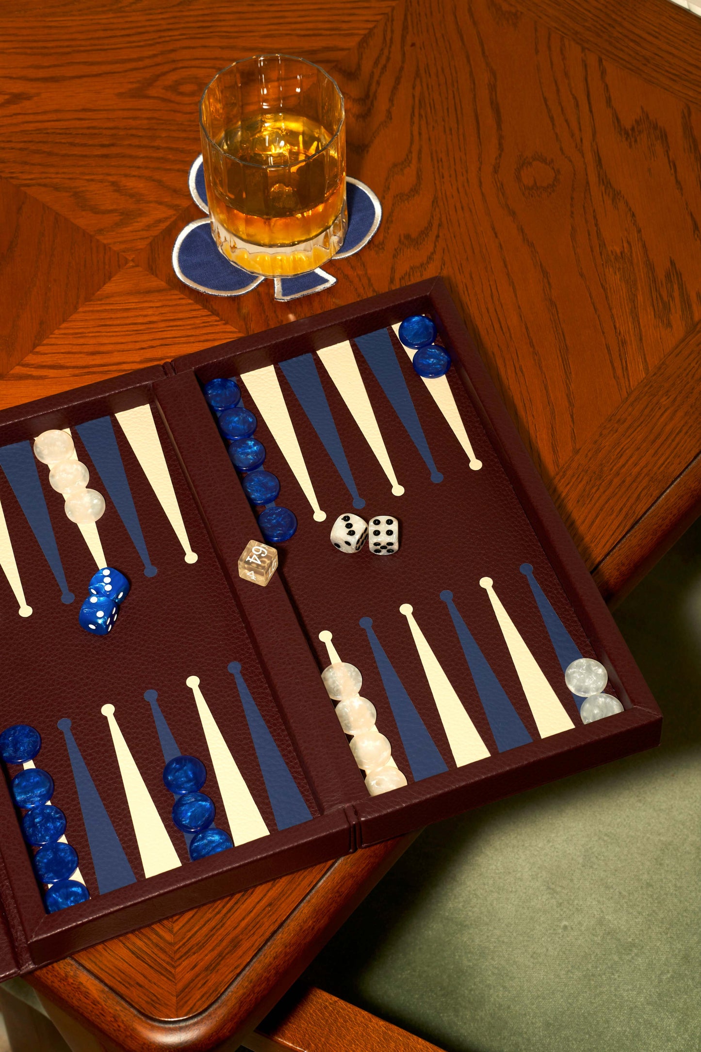 Booklet Backgammon Burgundy