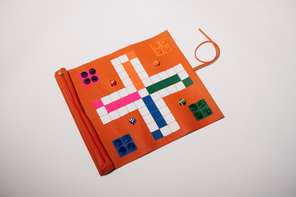 Roll Up Ludo Orange (Mens Erger Je Niet)