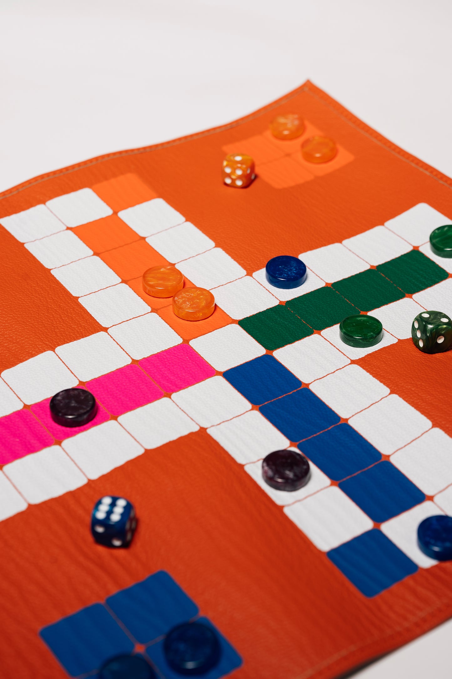 Roll Up Ludo Orange (Mens Erger Je Niet)