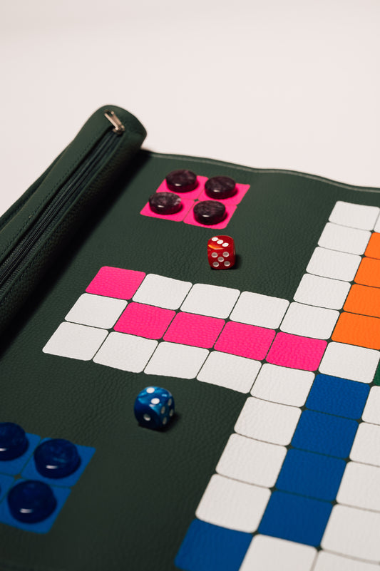 Roll Up Ludo Green (Mens Erger Je Niet) Green