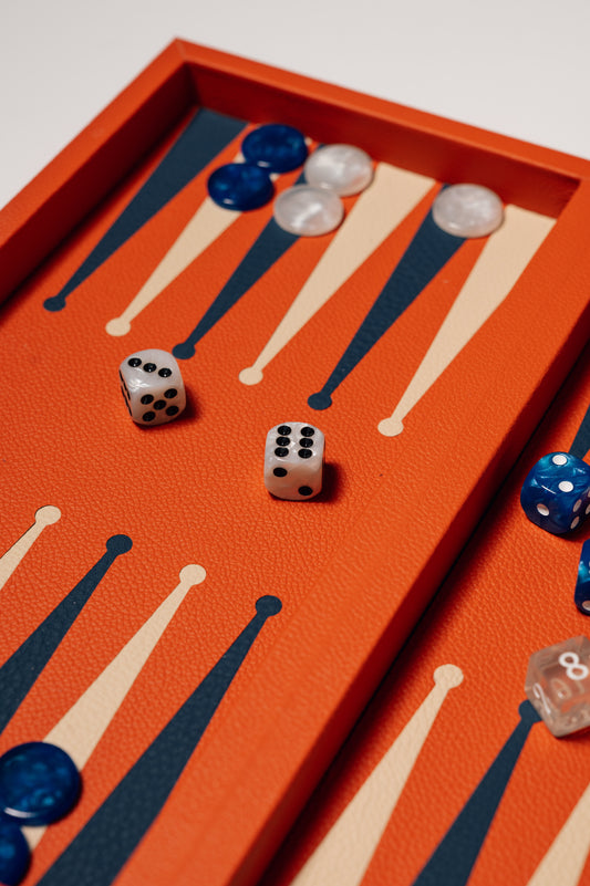 Booklet Backgammon Orange