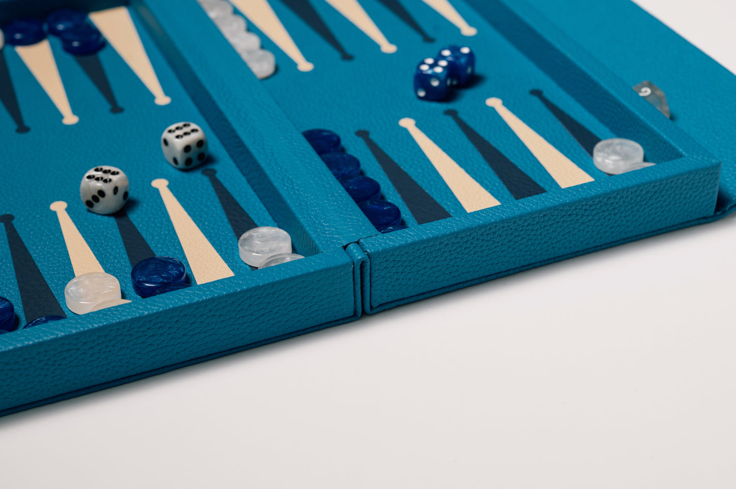 Booklet Backgammon Azure Blue