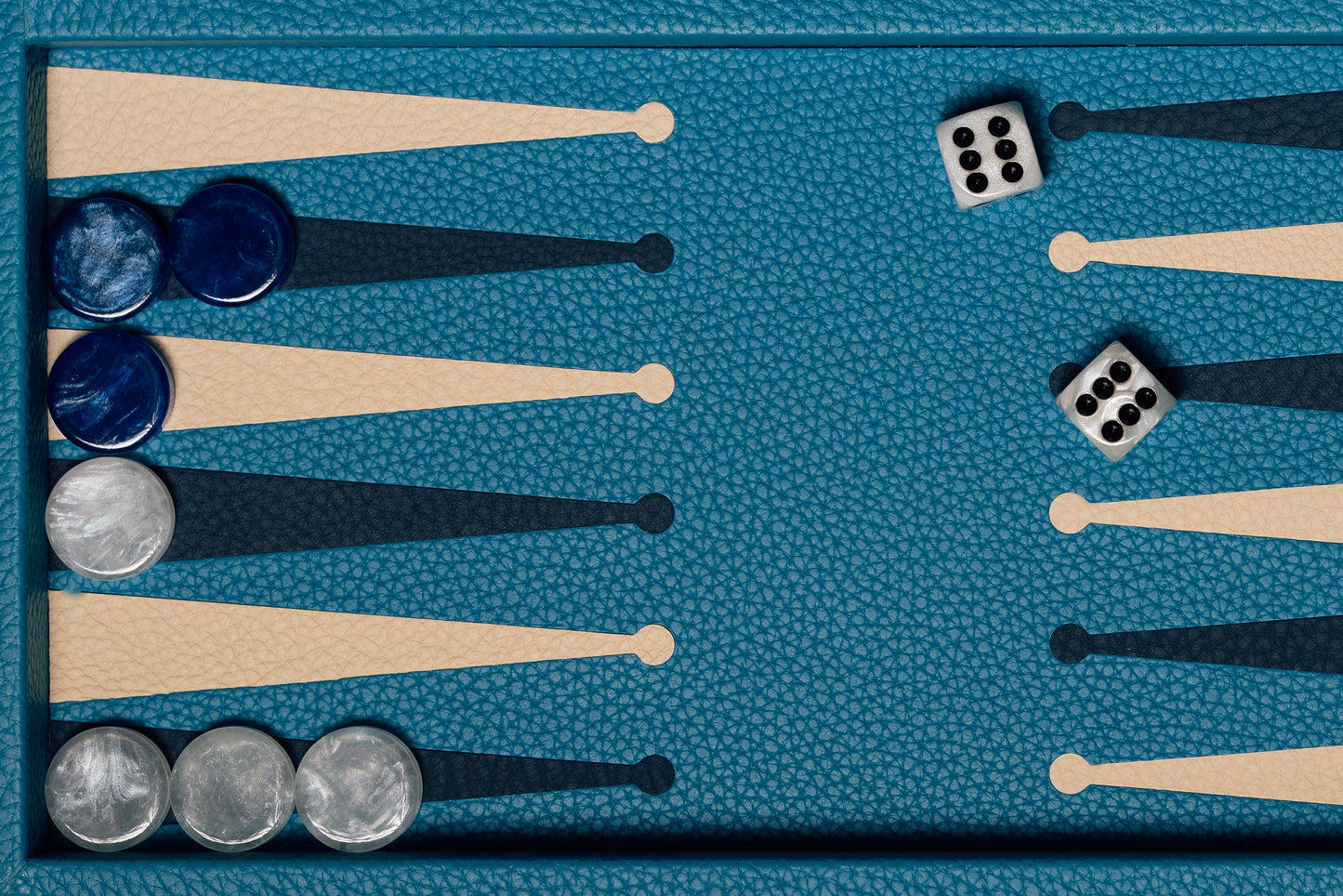 Big Backgammon Azure Blue
