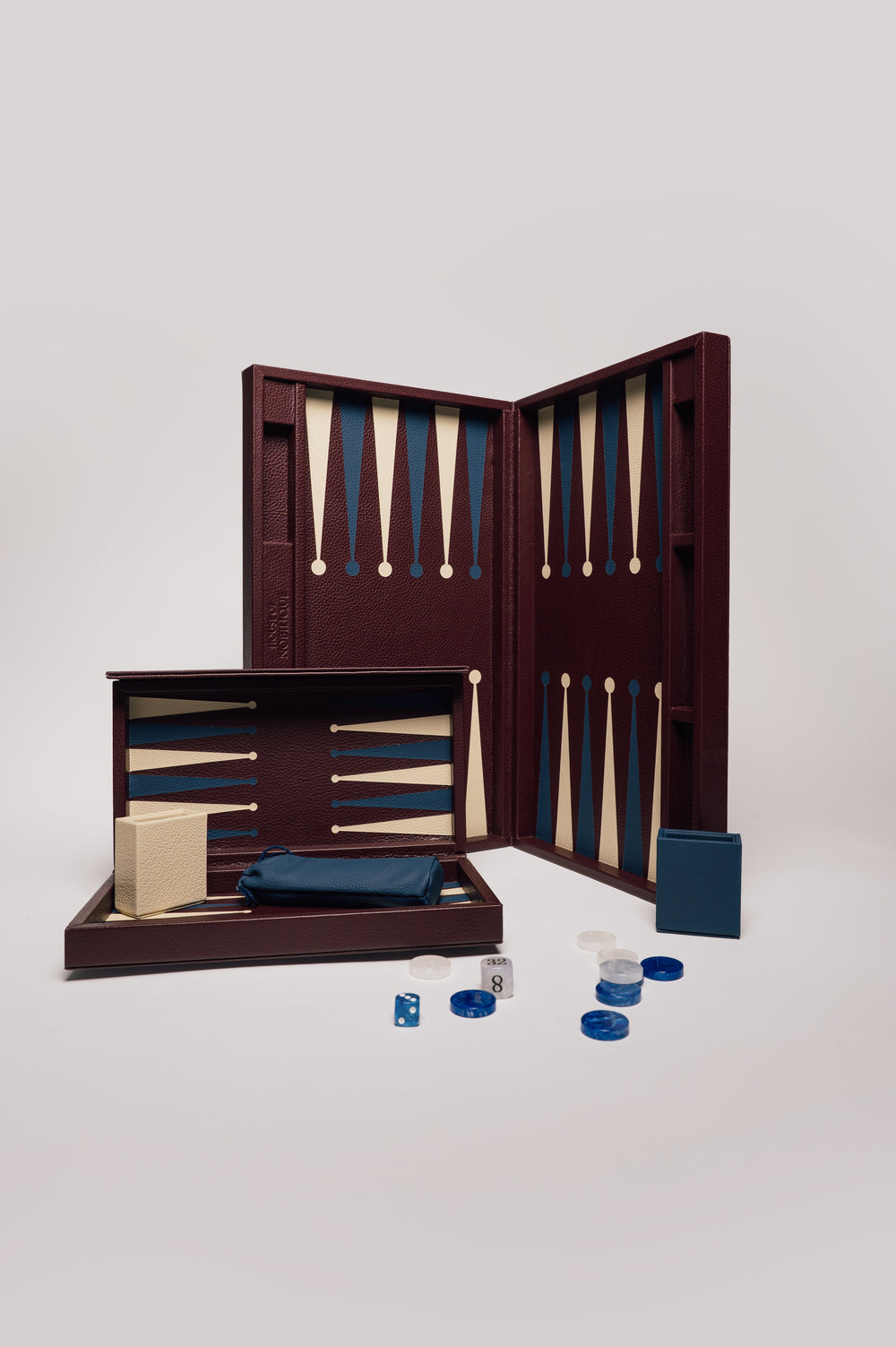 Leren cardbox met gegraveerd logo