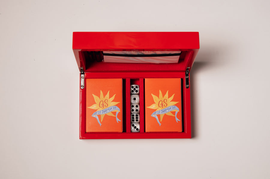 Backgammon Set Standard — handcrafted leather