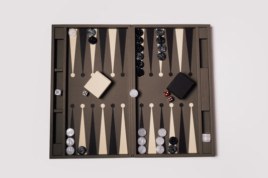 Big Backgammon Taupe