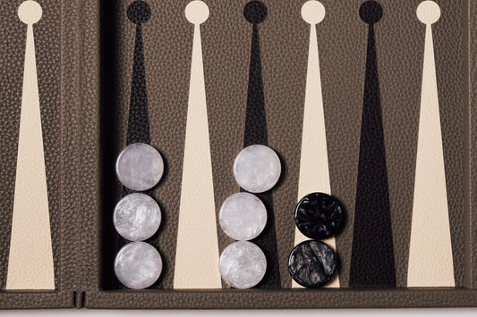 Booklet Backgammon Taupe