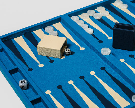 Big Backgammon Azure Blue