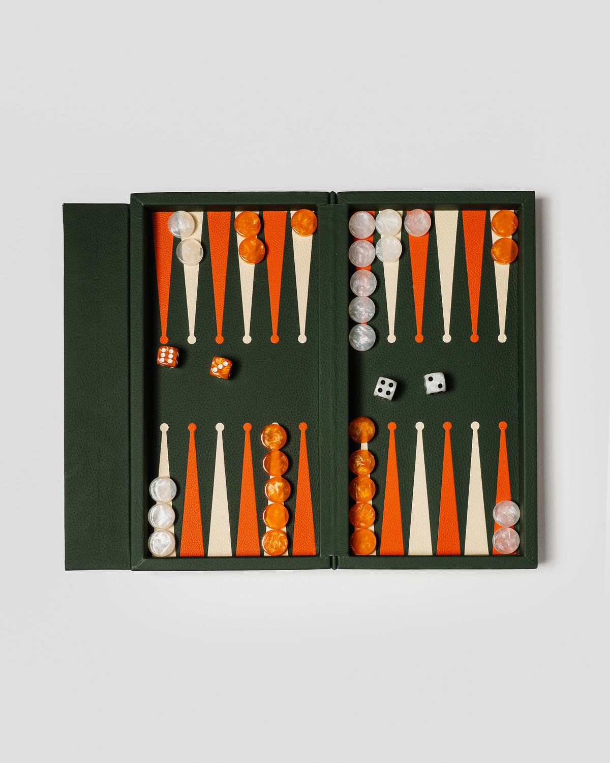 Booklet Backgammon Green