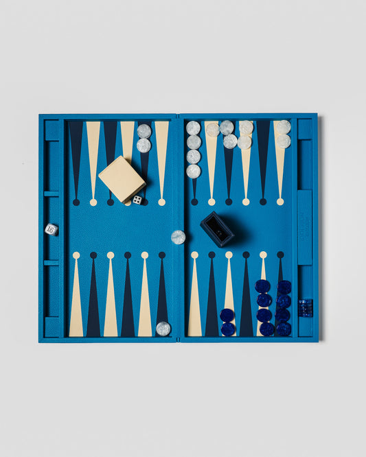 Big Backgammon Azure Blue