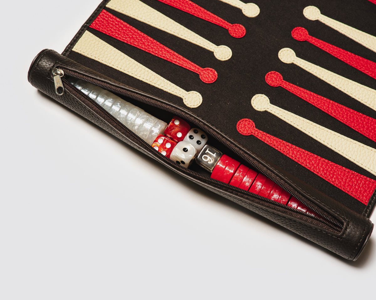 Roll up backgammon Brown