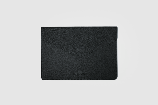 The Leather Envelope Sleeve Black