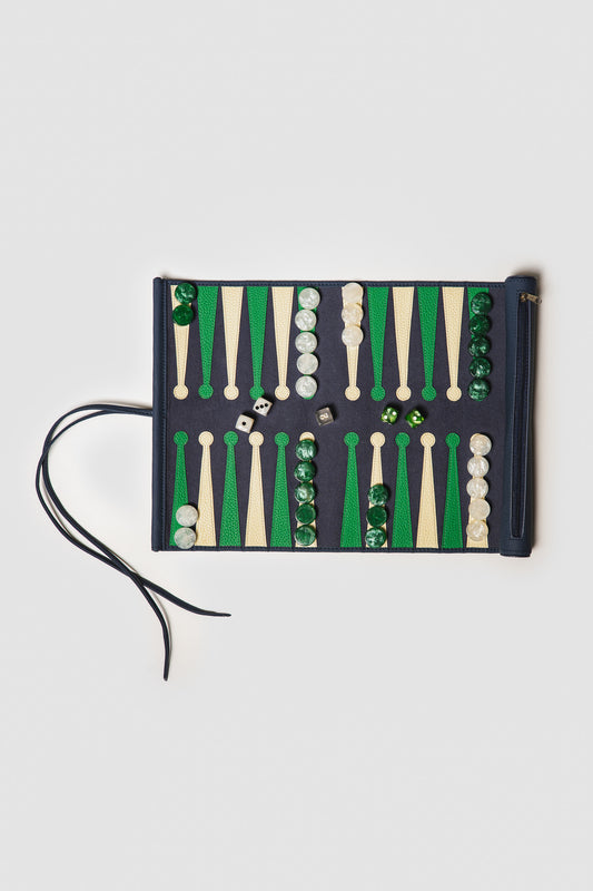 Roll up backgammon blue