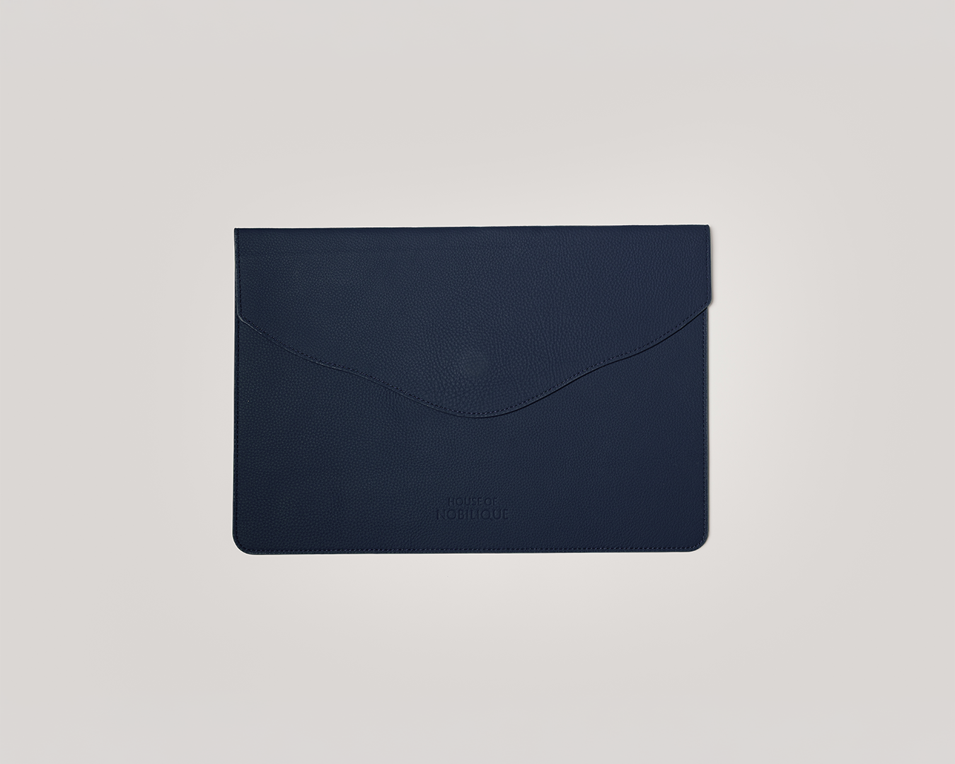 The Leather Envelope Sleeve Deep Blue