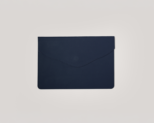 The Leather Envelope Sleeve Deep Blue