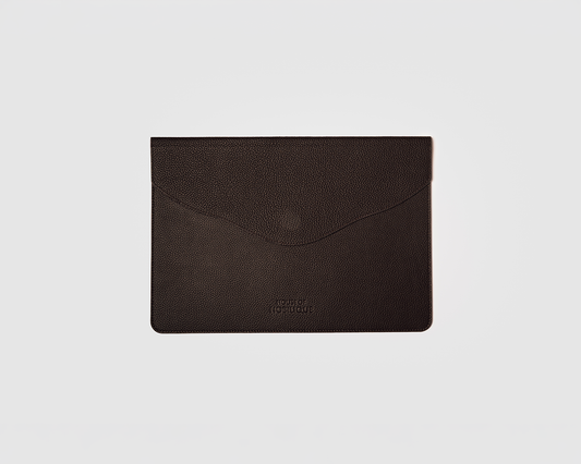 The Leather Envelope Sleeve Brown