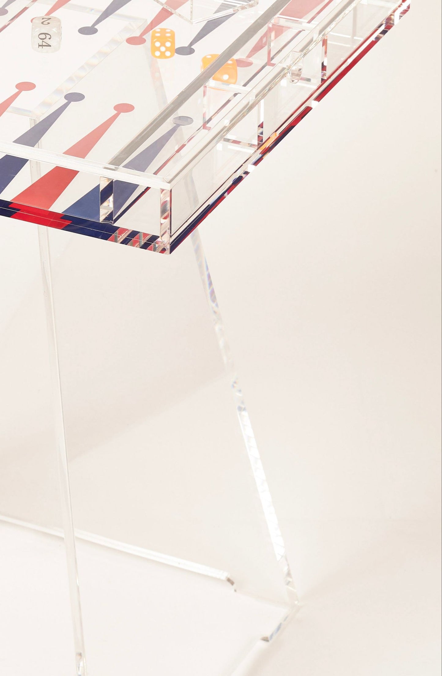 Acryl Backgammon Table