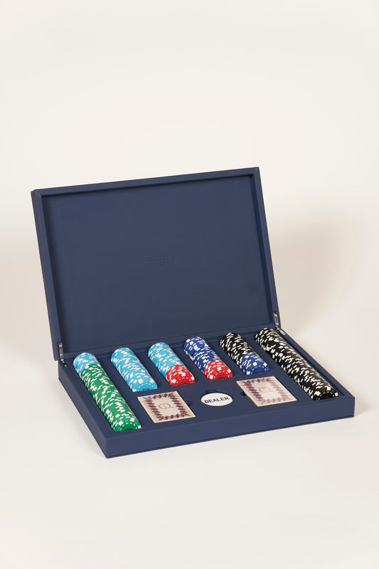 Poker Set Deep Blue