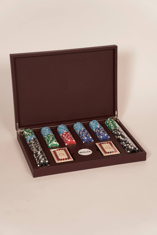 Poker Set Burgundy