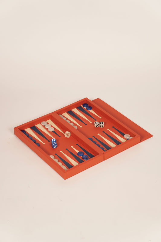 Booklet Backgammon Orange