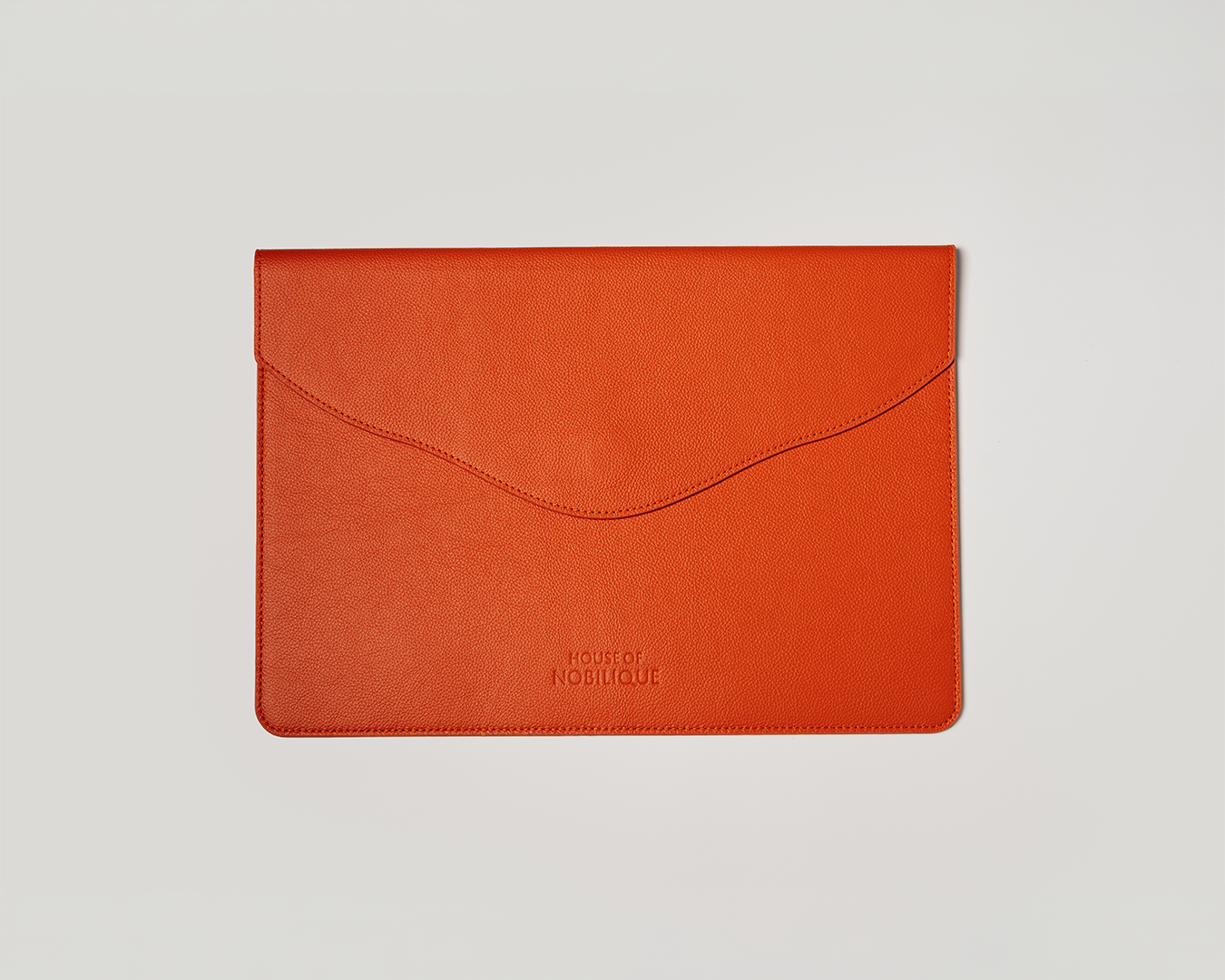 The Leather Envelope Sleeve Orange